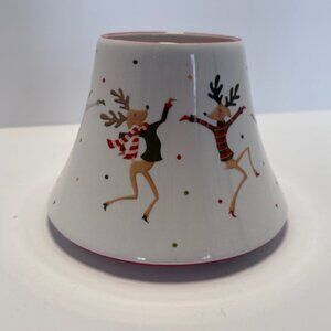 Ceramic Christmas Reindeer Yankee Candle  Lamp